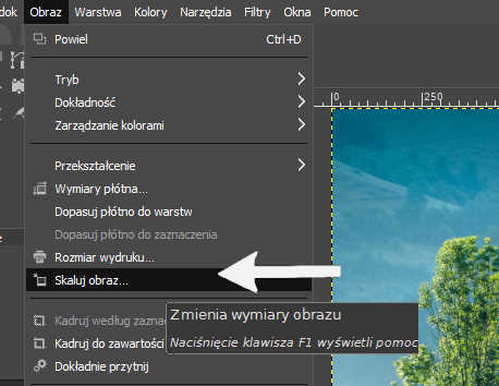 Gimp Zmiana Rozmiaru Obrazu W Prosty Sposob Gimp Dla Zielonych