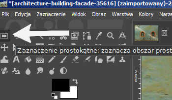 Jak wyciąć obraz w Gimpie?- zaczniemy od zaznaczania prostokątnego