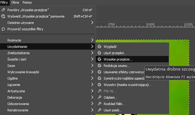 Jak Powiekszyc Obraz W Gimpie Gimp Dla Zielonych
