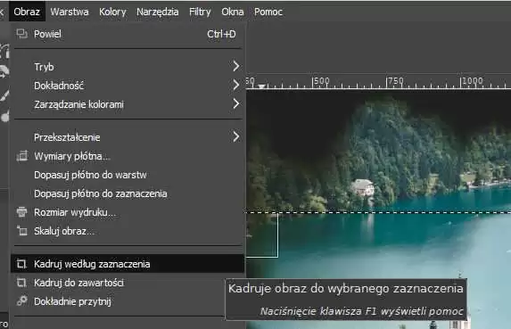 Przycinanie Obrazu W Gimpie Gimp Dla Zielonych 2996